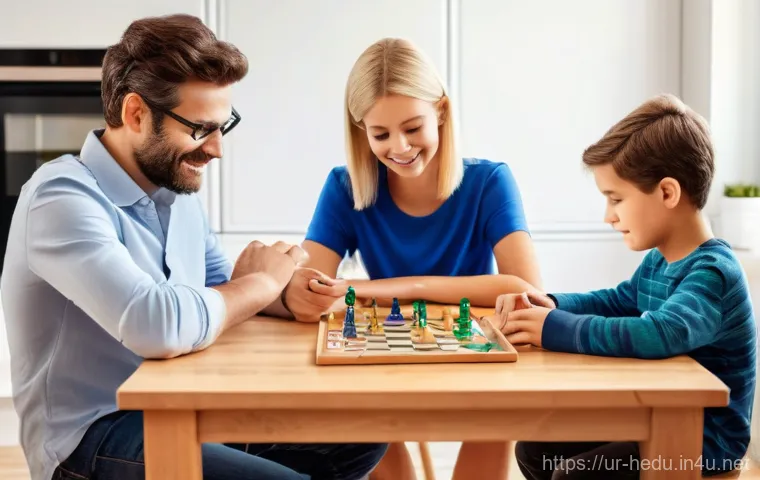 부모의 공감력 키우기 - **Prompt for Emotional Understanding and Communication:**
    "A heartwarming and intimate portrait ...