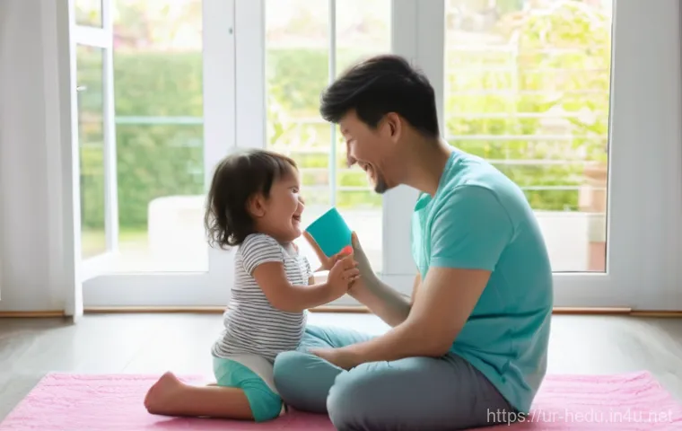 부모의 공감력 키우기 - **Prompt for Digital Guidance and Healthy Boundaries:**
    "A modern family scene depicting a paren...